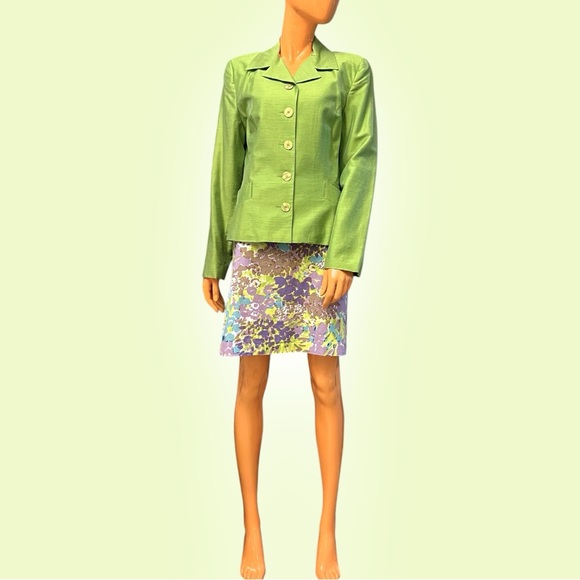 TALBOTS Cotton Floral Printed Skirt - Picture 2 of 9